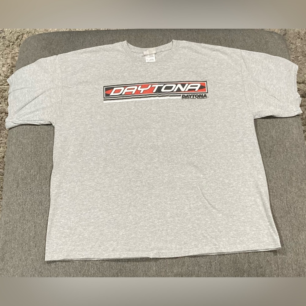 Daytona 500 Gray NASCAR T-Shirt 50th Year Anniversary 2008